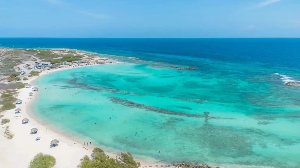 Picture of Baby Beach Aruba, in front of the new Secrets