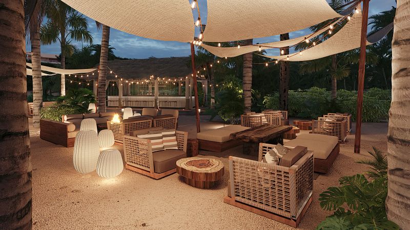 Bars and restaurants at Secrets St Lucia