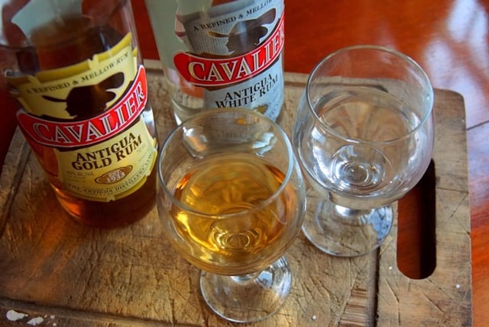 Cavalier rum in Antigua